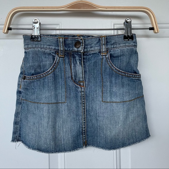•CREWCUTS• Girl’s Denim Mini Skirt - Size 5 - Picture 1 of 9